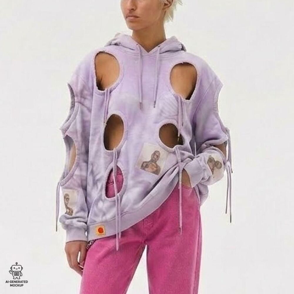 💜 Bjarne Melgaard x VFILES Hoodie — Size XL 💜